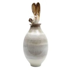 Vaso Canopo Lepre Bianco XL
