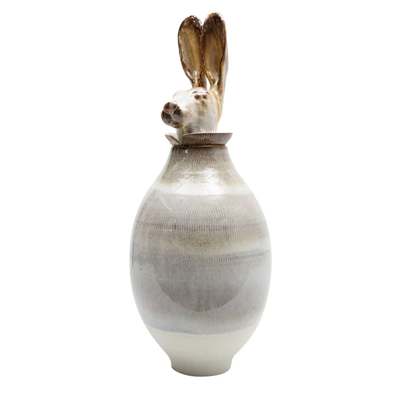Vaso Canopo Lepre Bianco XL
