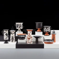 Vaso Chauc in smalto nero opaco di Jean-Christophe Clair