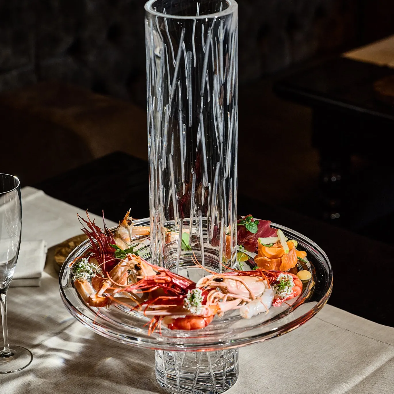 Vaso cilindrico Downtown in cristallo