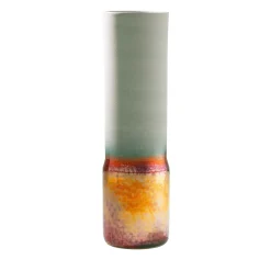 Vaso Cilindrico in Ceramica Riflesso Vulcano