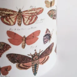 Vaso cilindrico in porcellana Butterflies