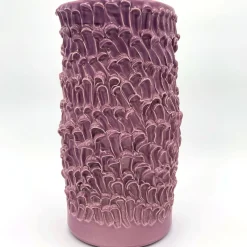Vaso cilindrico Onda Opera Malva