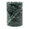 Vaso cilindrico Triangoli in marmo Verde Alpi