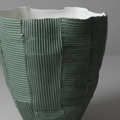 Vaso-Ciotola Alto Cartoccio B1/Grigio Verde