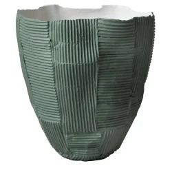 Vaso-Ciotola Alto Cartoccio B1/Grigio Verde