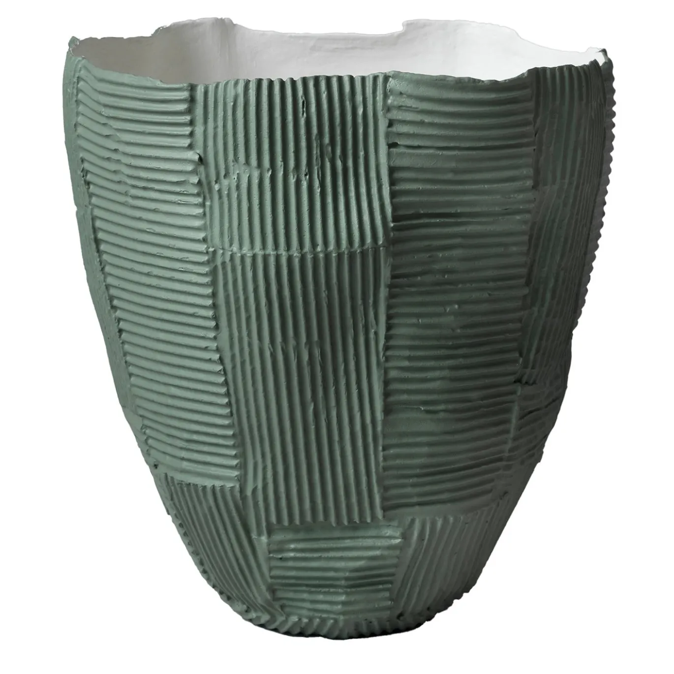 Vaso-Ciotola Alto Cartoccio B1/Grigio Verde