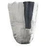 Vaso Ciotola Cartoccio Alto Bianco con Inserto Nero in Ceramica