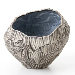 Vaso Ciotola Decorativa Zefiro Rock in Porcellana