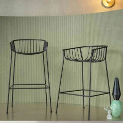 Vaso Cléola nero opaco e verde di Jean-Christophe Clair