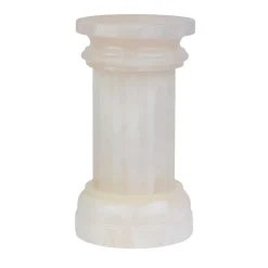 Vaso Colonna in Onice Bianco Satinato POR TAN TE
