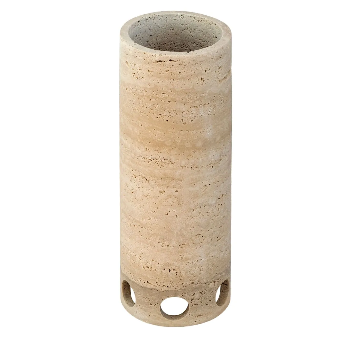 Vaso Colosseo in marmo Travertino ad alta satinatura