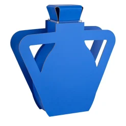 Vaso con coperchio e manico angolare in pelle OTTO Majorelle Blue Edizione Limitata