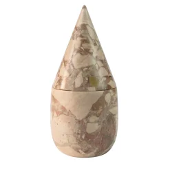 Vaso con coperchio Itineranti 10 in marmo