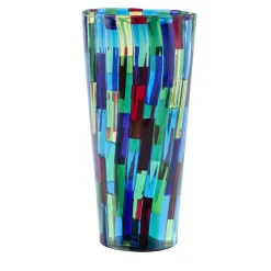 Vaso conico Acquamarina di Angelo Ballarin