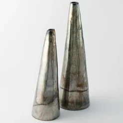 Vaso Conico in Ceramica Policroma Sole Notturno di Nino Basso #3