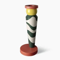 Vaso conico rosso, nero e bianco di George J. Sowden