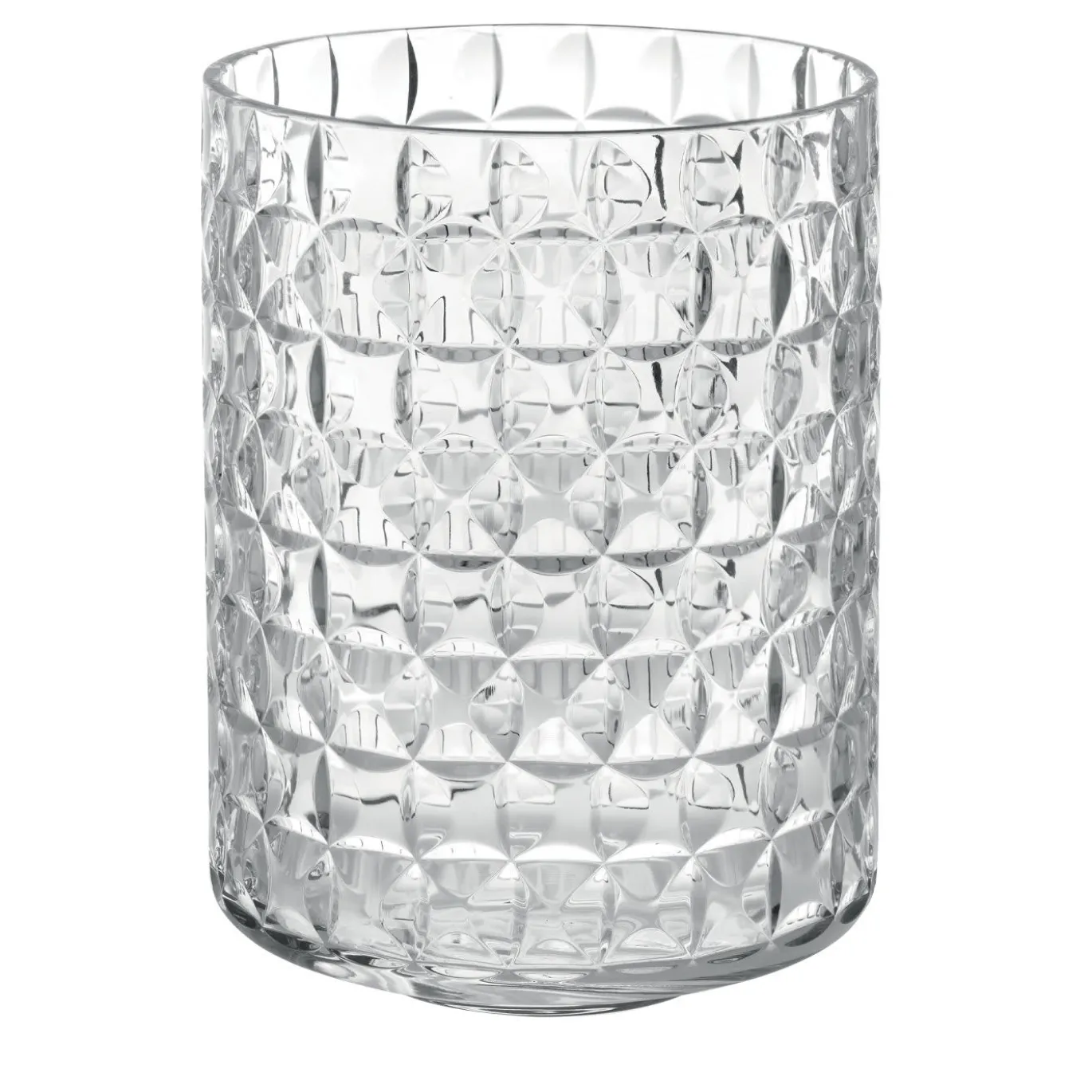 Vaso con motivo a cerchio