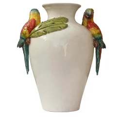 Vaso con pappagalli