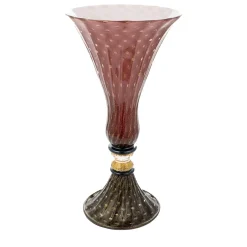 Vaso con piede in oro e rubino Stmtrub