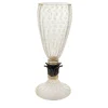 Vaso con piede nero e oro 24 carati