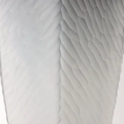 Vaso da fiore in vetro soffiato di Murano grigio