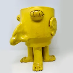 Vaso da fiori giallo medio Walking Head