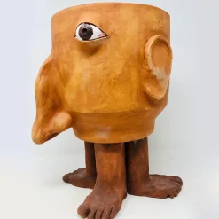 Vaso da fiori medio in terracotta Walking Head