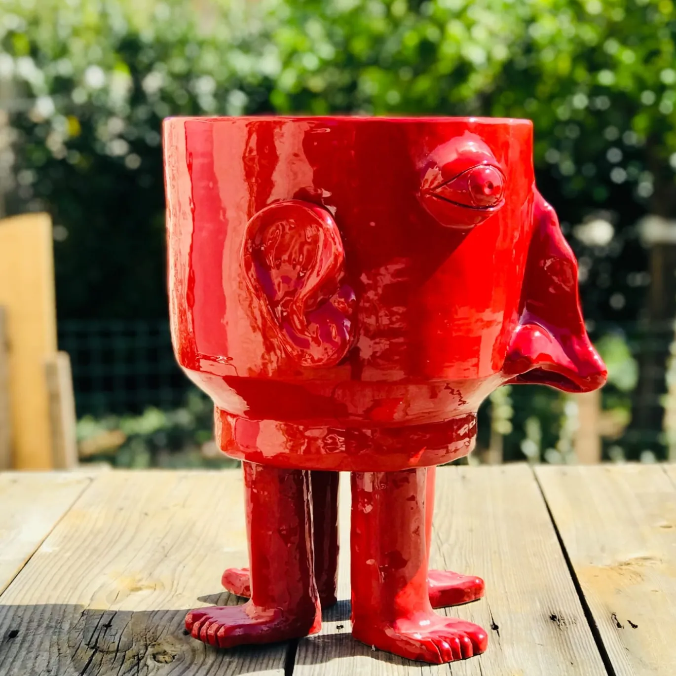 Vaso da fiori rosso Grande Walking Head