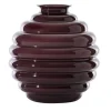 Vaso Deco in vetro opalino viola di Napoleone Martinuzzi