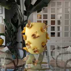 Vaso Decorativo Alidoro Giallo in Ceramica