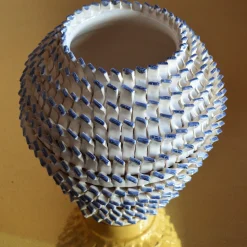 Vaso Decorativo Apulia in ceramica beige