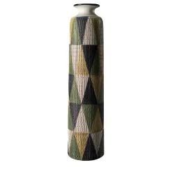 Vaso decorativo a Triangoli della serie Seta di Aldo Londi