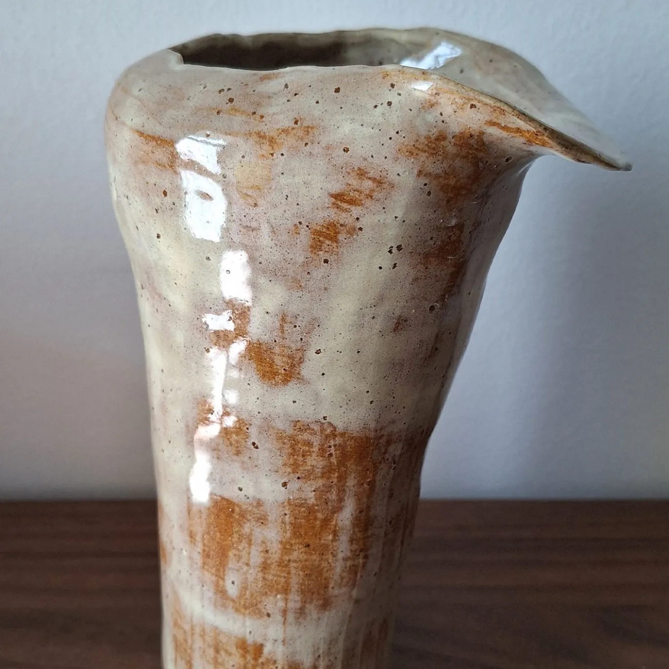 Vaso Decorativo Baobab 3 in Ceramica Crema