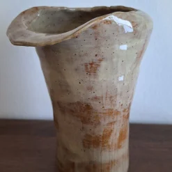 Vaso Decorativo Baobab 3 in Ceramica Crema