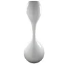 Vaso decorativo bianco lucido Clessidra