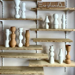 Vaso Decorativo B16 in Ceramica Bianca