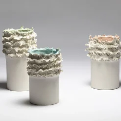 Vaso Decorativo Biscuit in Porcellana Rosa