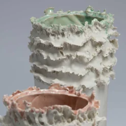 Vaso Decorativo Biscuit in Porcellana Rosa