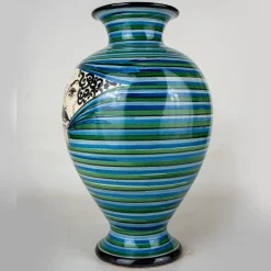 Vaso Decorativo Blu e Verde della Serie Curiosi