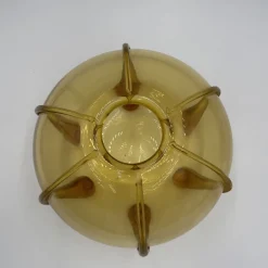 Vaso decorativo Bolle in vetro di Murano ambra