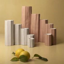 Vaso Decorativo Bruco Corteccia A12/Cipria
