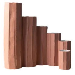Vaso Decorativo Bruco Corteccia A12/Cipria