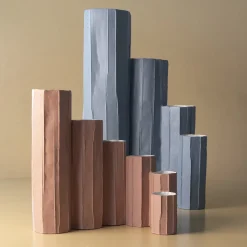 Vaso Decorativo Bruco Corteccia A12/Cipria