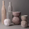 Vaso Decorativo Bulbo Cartoccio E12/Rosa Polvere
