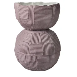 Vaso Decorativo Bulbo Cartoccio E12/Rosa Polvere