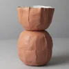 Vaso Decorativo Bulbo Corteccia B16/Papaya