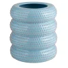 Vaso Decorativo Cacti In Ceramica Azzurra - Elemento Centrale