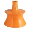 Vaso Decorativo Cacti In Ceramica Arancione - Elemento Superiore