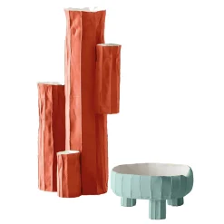 Vaso Decorativo Cactus Corteccia D9/Kaki